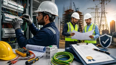 Electrical Contractor License and Electrical Supervisor License guide in India showing licensing process, eligibility, and required documents